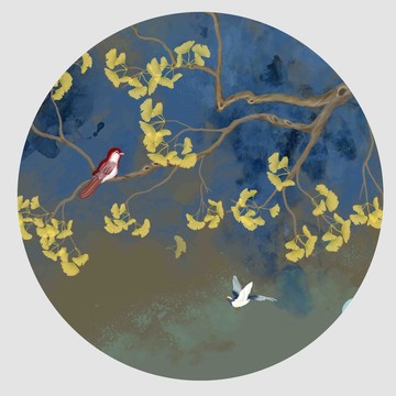 銀杏花鳥(niǎo)