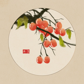 古風柿子