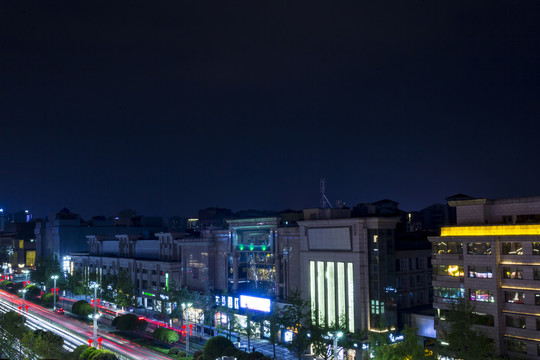 西安南大街夜景风光