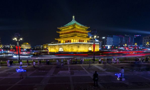 西安钟楼夜景