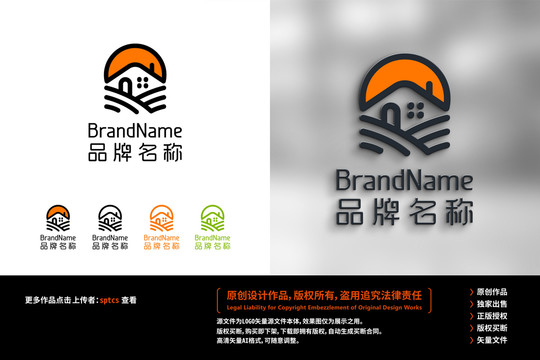 田園農(nóng)場LOGO標(biāo)志設(shè)計
