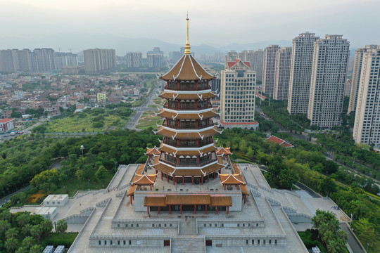 厦门集美塔夜景