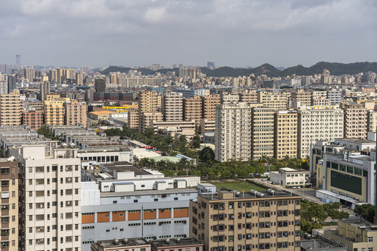 东莞长安镇全景