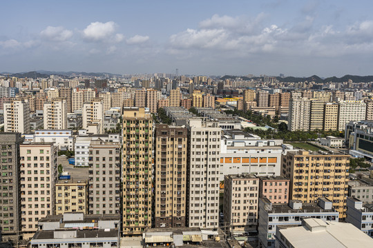 东莞长安镇全景