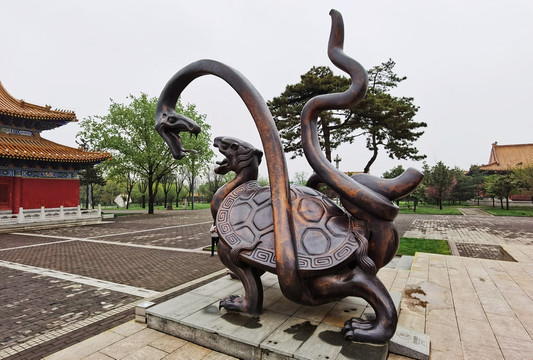 道教四象北方玄武塑像