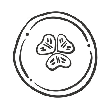 黃瓜片矢量簡筆畫