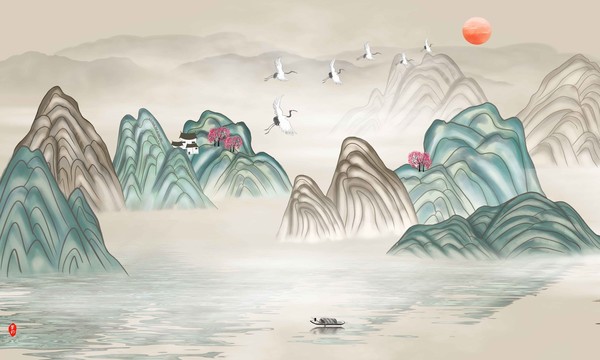 國潮水墨畫