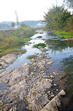 河流枯水季