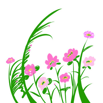手繪花卉花朵