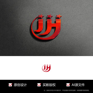 英文字母JH标志logo
