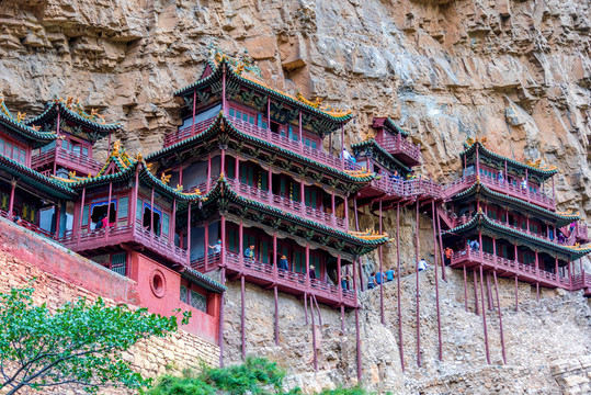 中国山西大同北岳恒山悬空寺