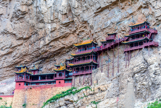 中国山西大同北岳恒山悬空寺