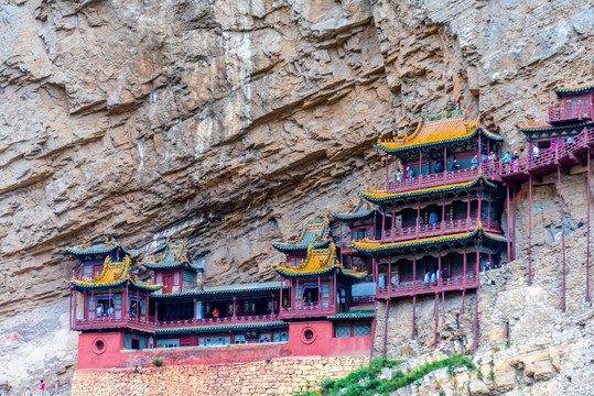 中国山西大同北岳恒山悬空寺