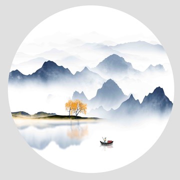 水墨山水畫