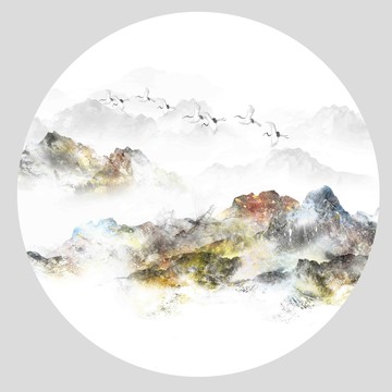 軟膜天花山水