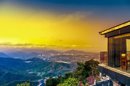 深圳梧桐山观景楼风景