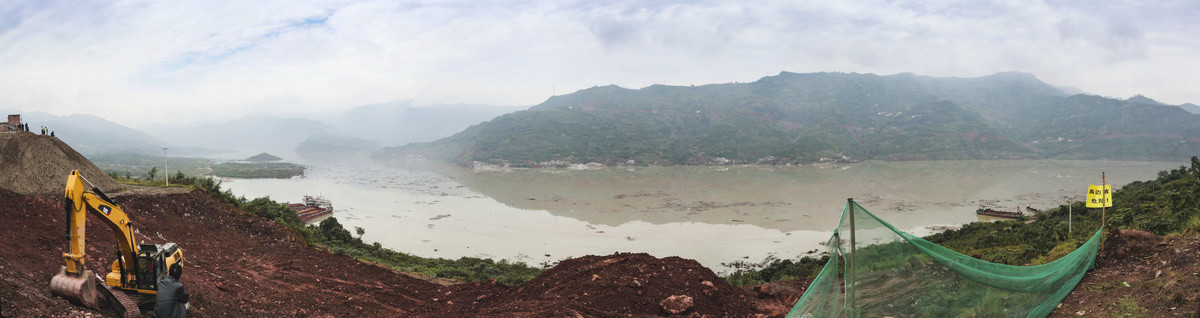 金沙江向家坝水电站库区自然景观