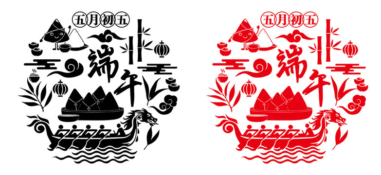 端午節(jié)圖標圖案