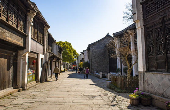 惠山古镇古街景