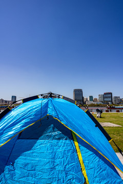 上海世博后滩公园休闲帐篷