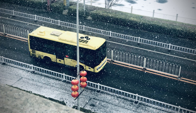 下雪天