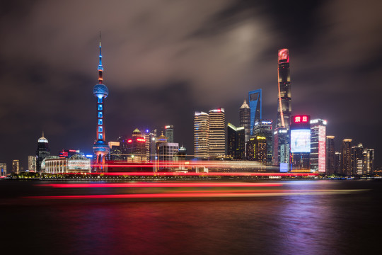 上海外滩夜景黄浦江夜景