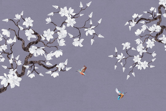 花鳥背景墻
