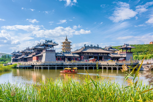 中国山西大同云冈石窟灵岩寺