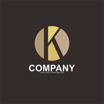 K字母漸變標(biāo)志