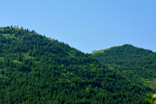 蓝天白云青山绿树