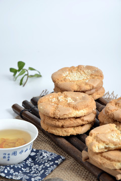 芝麻桃酥饼