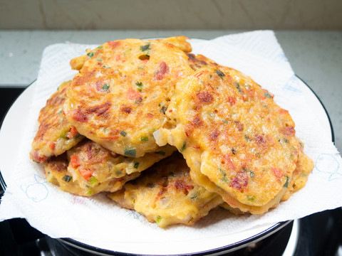 家庭美食制作之土豆泥早餐饼