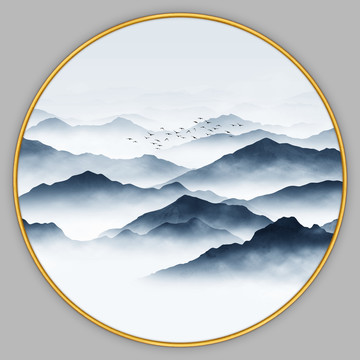 山水裝飾畫