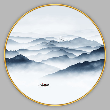 禪意山水畫