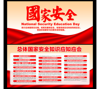全民國家安全教育展板