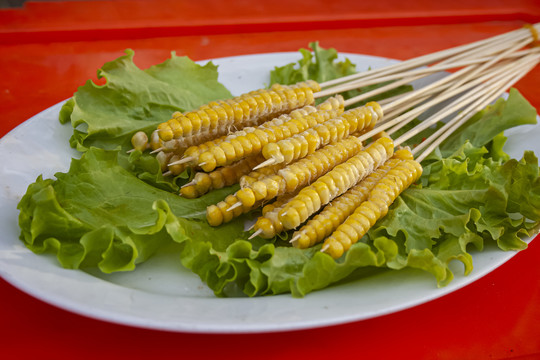 烧烤玉米粒串