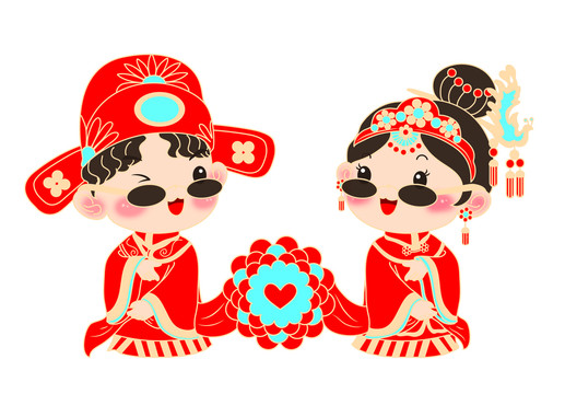 婚慶結婚卡通
