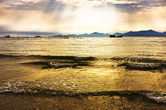 黄昏海景