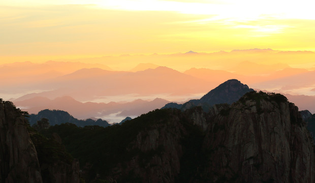 黄山日出