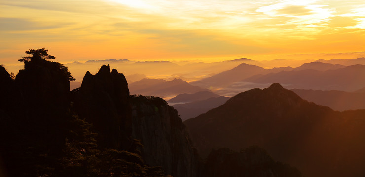 黄山日出