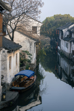 周庄古镇清晨风景