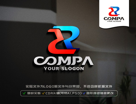 XR字母LOGO設(shè)計