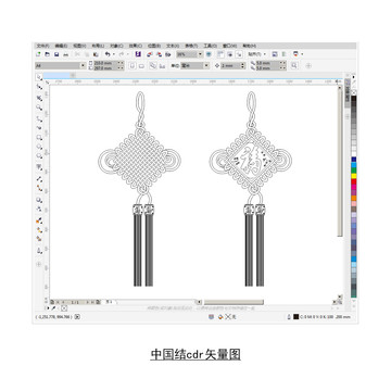中国结CDR矢量图