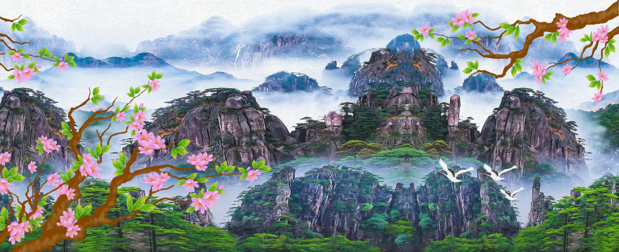 唯美山水风景画