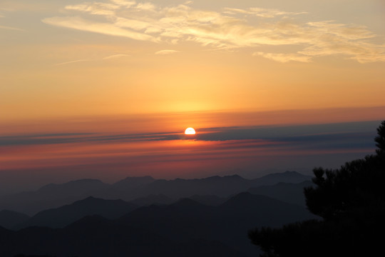 黄山日出