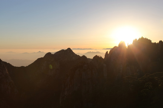 黄山日出