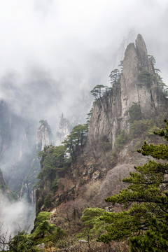 冬日黄山