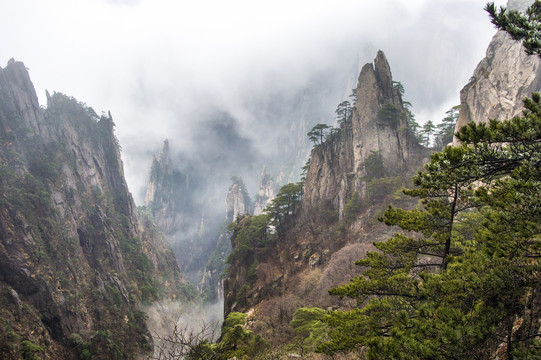 冬日黄山