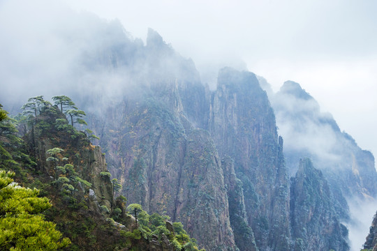 冬日黄山