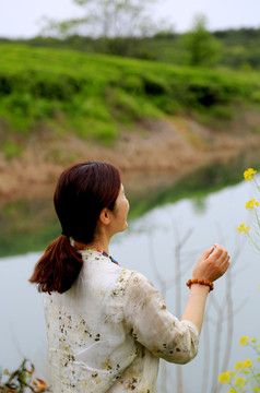 汉服采茶女